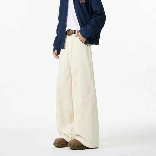 Casual Straight Oversized Corduroy Pants