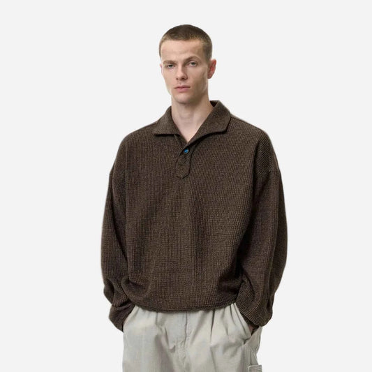 Vintage Italian Old Money Style Polo Sweater