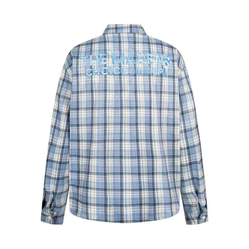 Effortless Retro Plaid Fashionable Long Sleeve Shirt