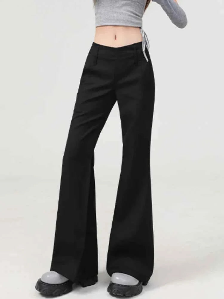High Waist Full Length Micro Pants