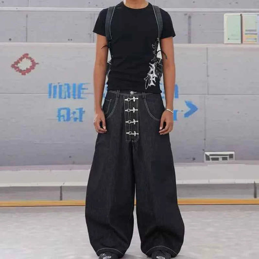 Lightweight High Waisted Wide Leg Denim Jeans