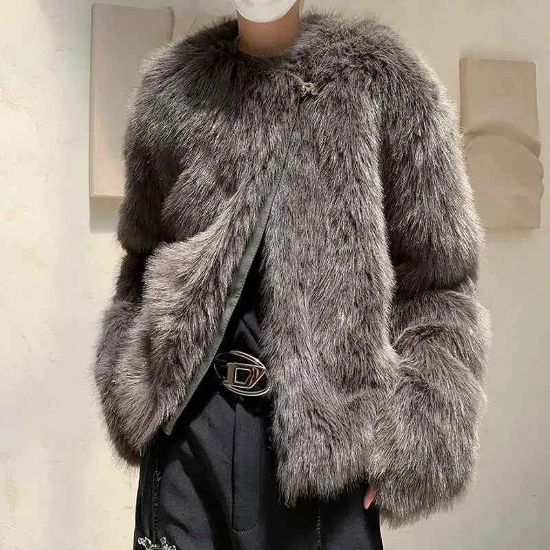 Warm Thickened Faux Fur Padded Jacket