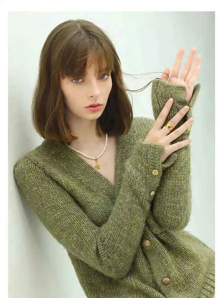 Handesome Luxurious French Knit Cardigan