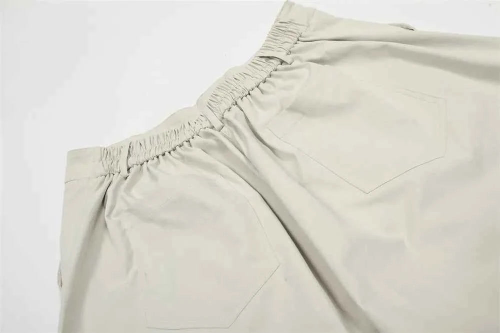 Elastic Waist Cartoon Embroidery Casual Short