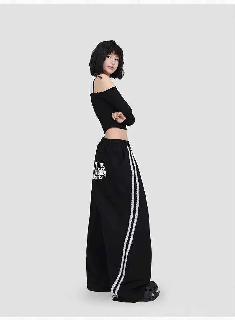 Spicy Black Lace Jazz Leisure Pants