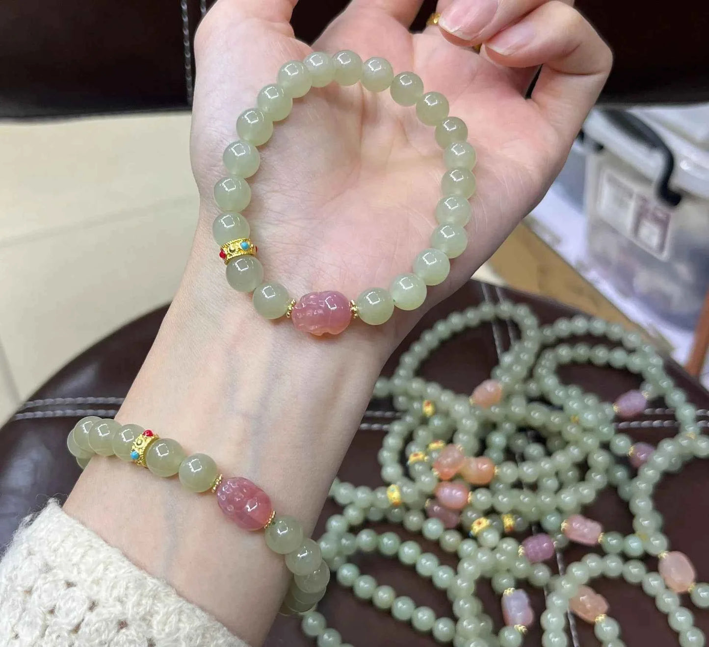Clear Water Jade Friendship Bracelet
