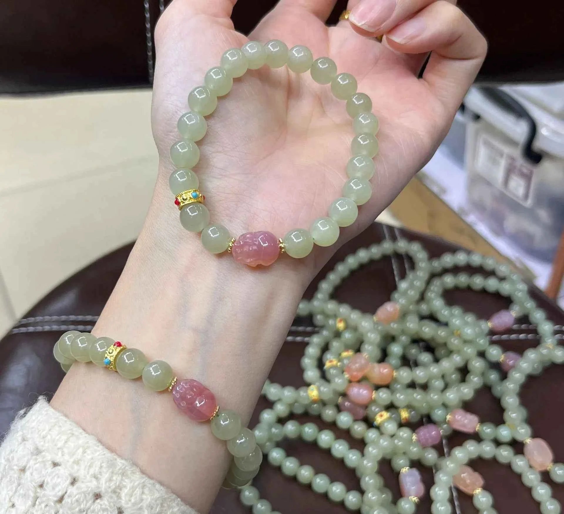 Clear Water Jade Friendship Bracelet