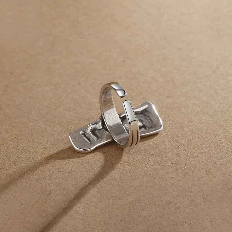 Vintage Abstract Face Finger Ring