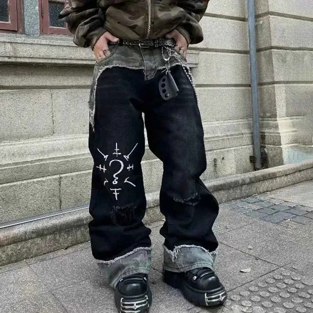 Heirloom Quality Luxury Patchwork Loose Jeans