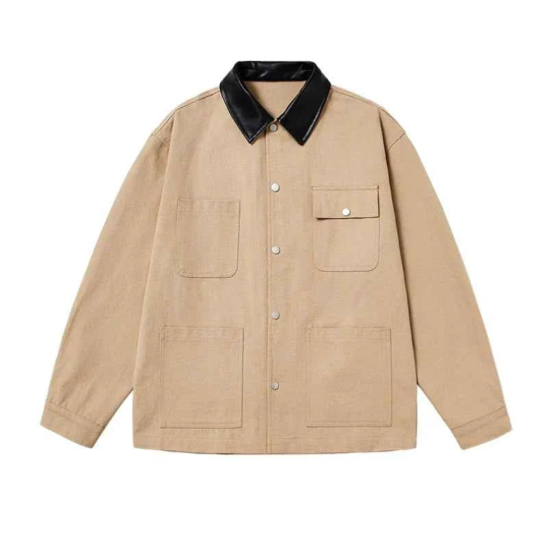 Streetwear Cool Windproof High Quality Cotton Patched Jacket