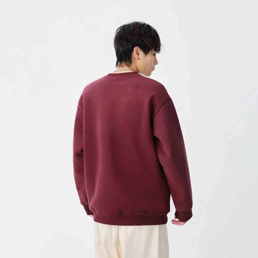Cozy Horse Head Pattern Crew Sweatshirt