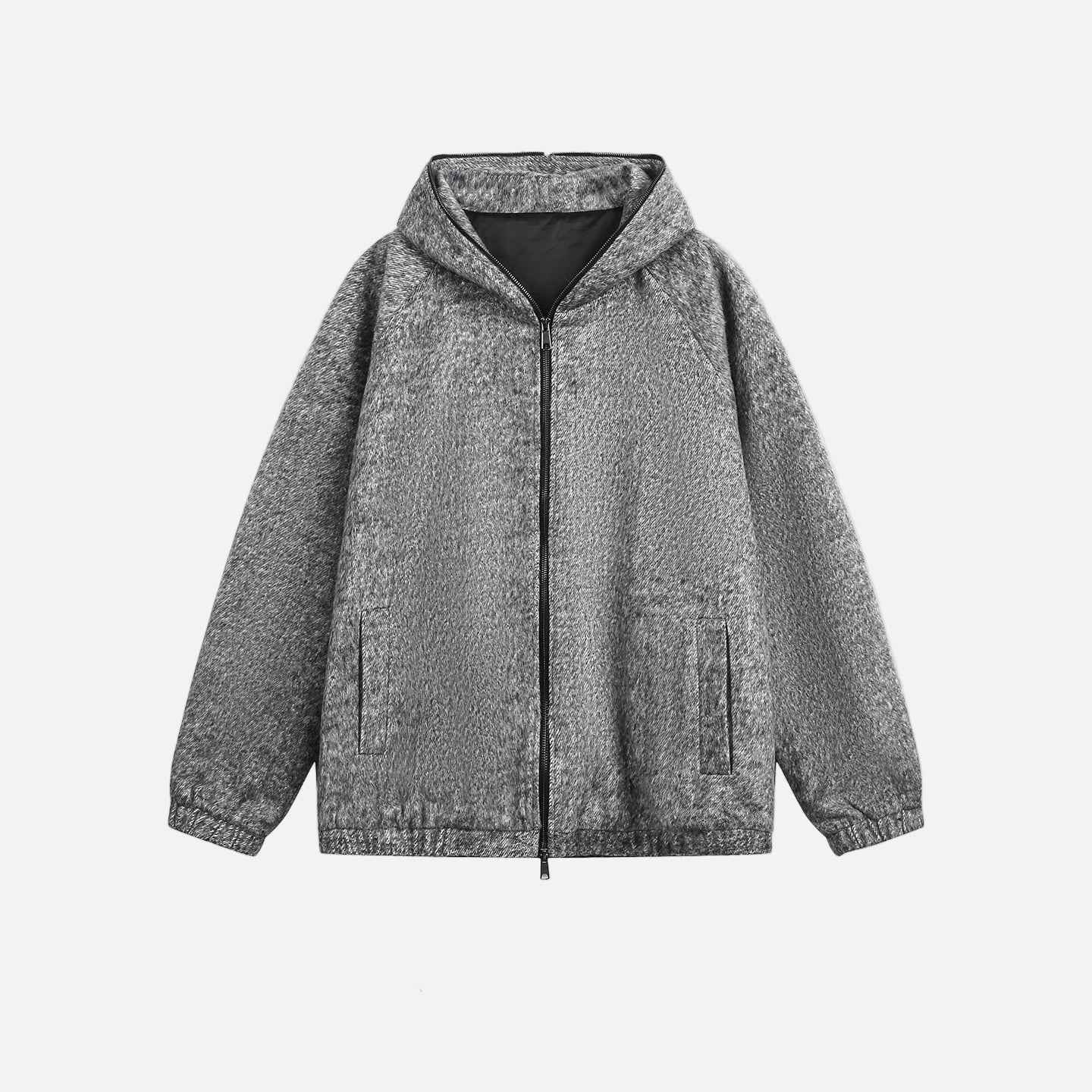 Lazy Style Oversized Mohair Blend Jacket