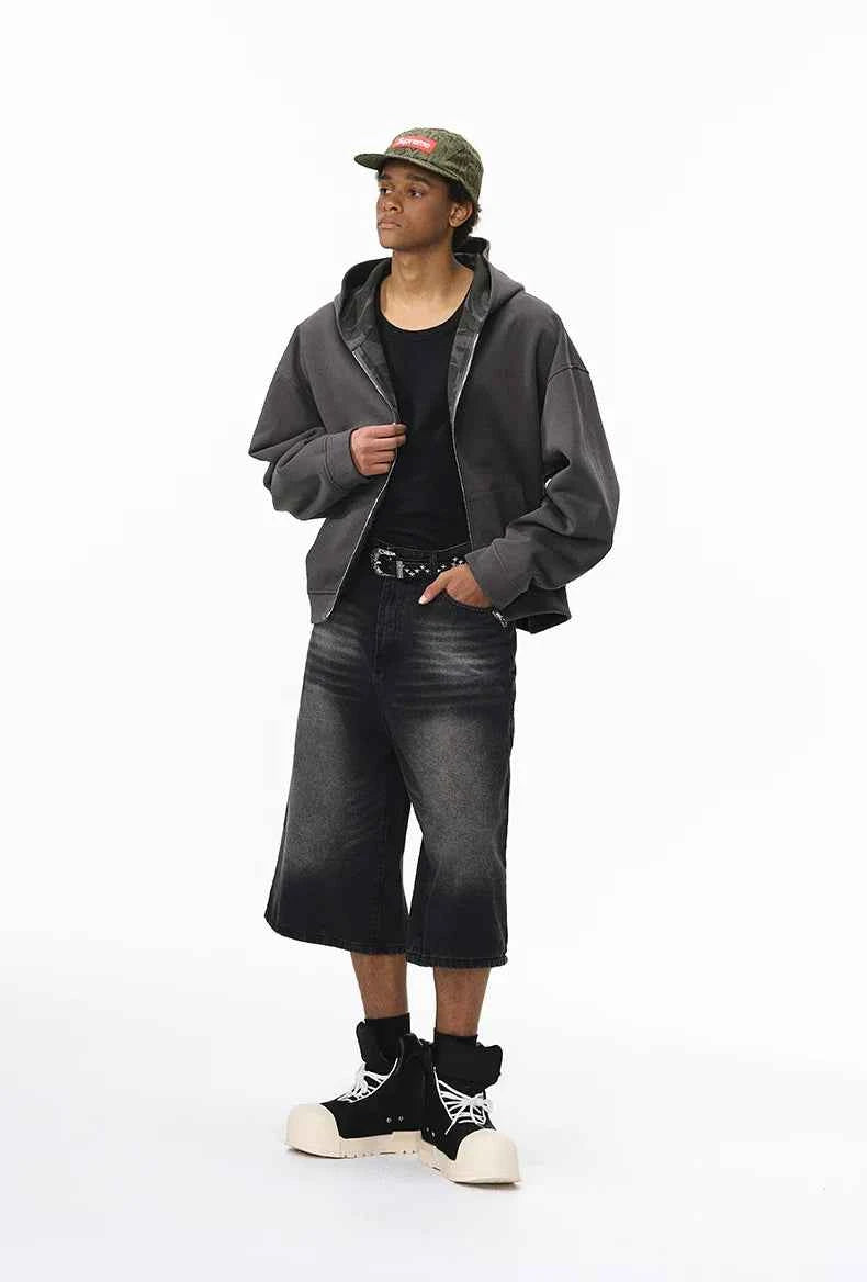 Camouflage Reversible Hooded Zip-Up Sweatshirt