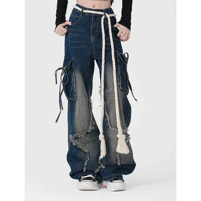 Vintage Star Girl Wide Leg Jeans