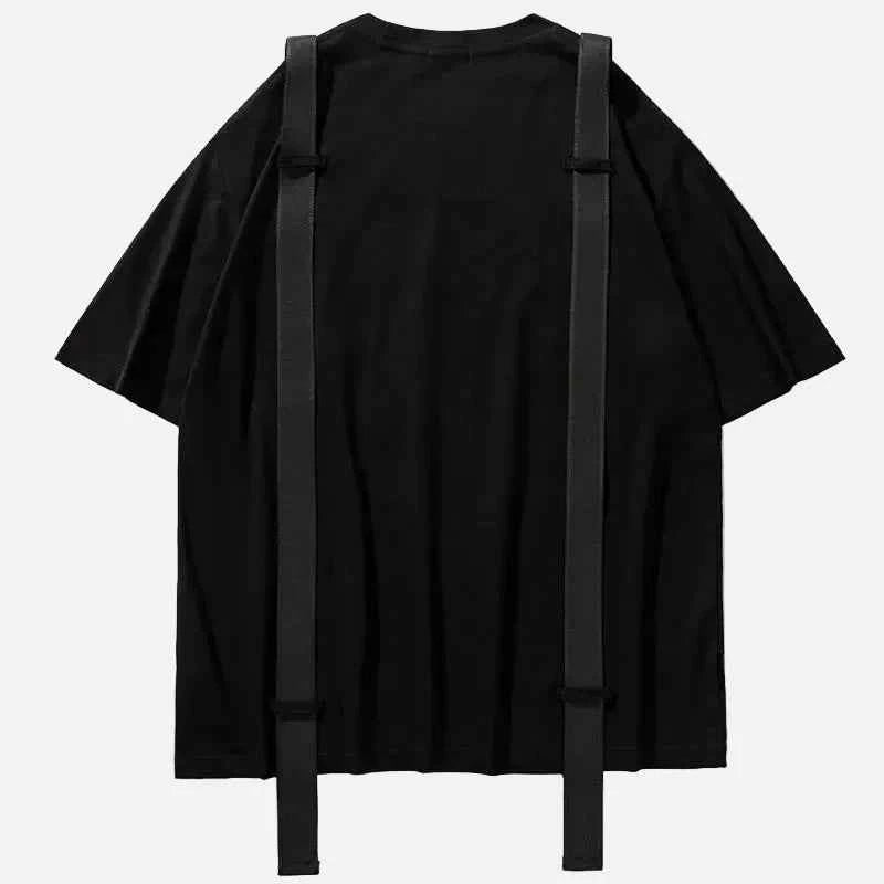 Y2K Oversized Graphic Printed Ribbon T-Shirt