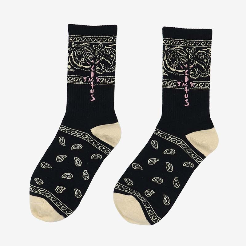 Cactus Jack Bandana Pattern Crew Socks