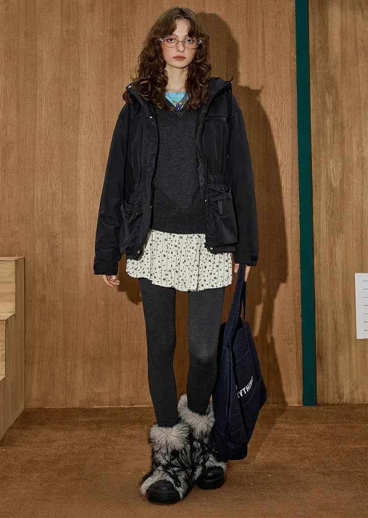 Streetwear American Style Down Fill Parka Jacket