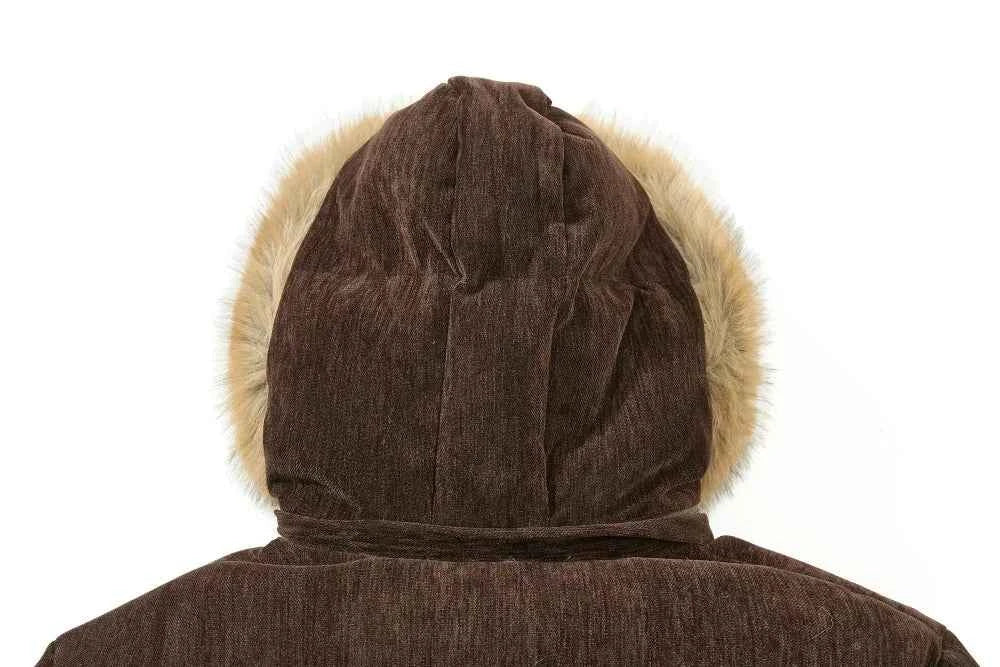 Elevated High Street Hooded Faux Fur Jacket