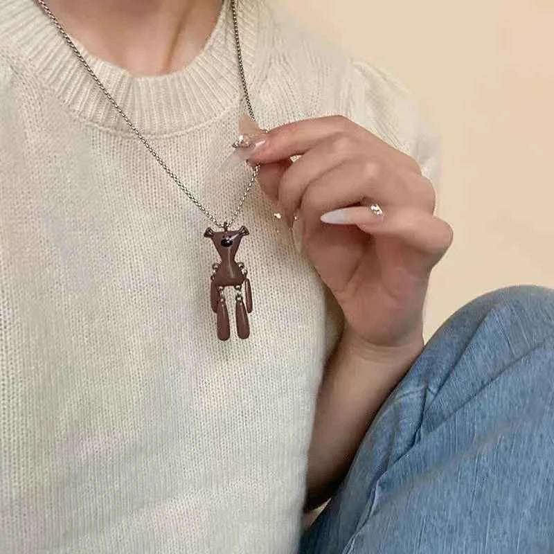Curry Bear Vintage Hip Hop Necklace