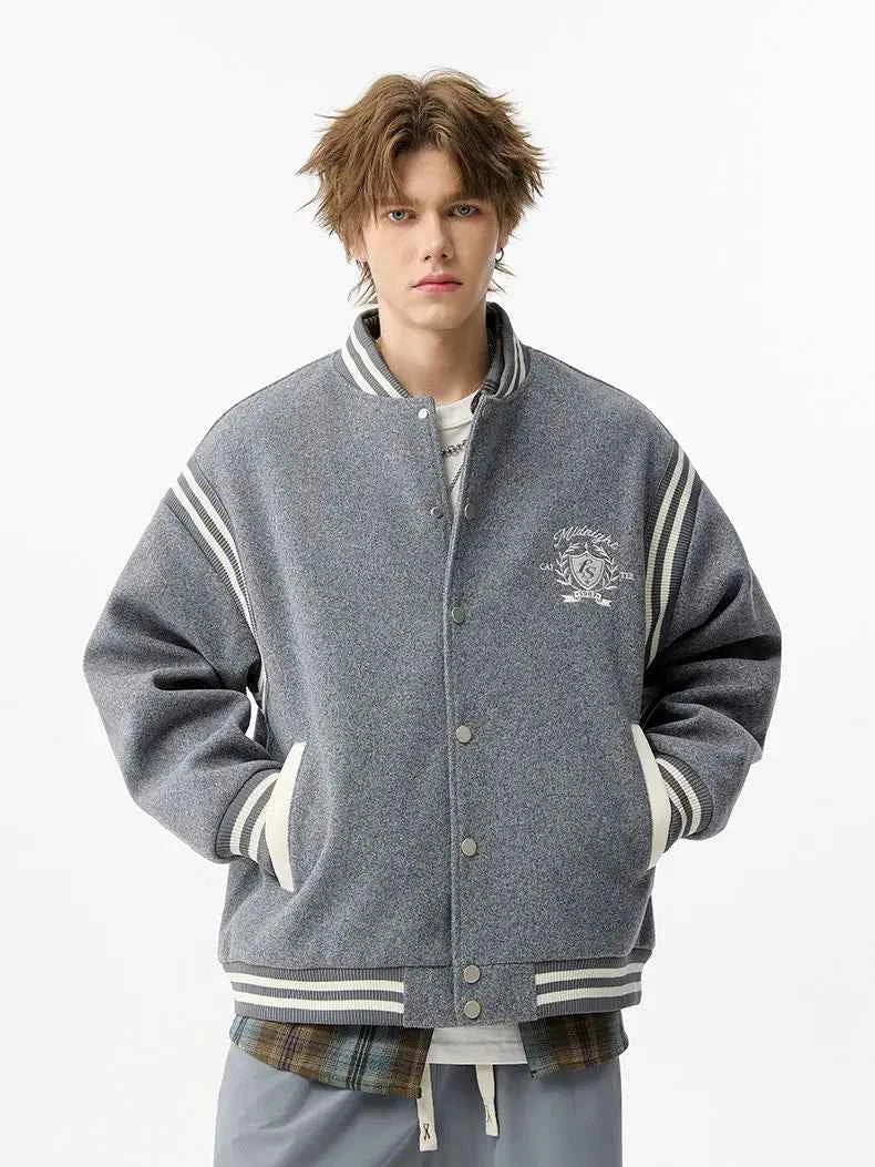 Autumn Cool Embroidered Vintage Baseball Jacket