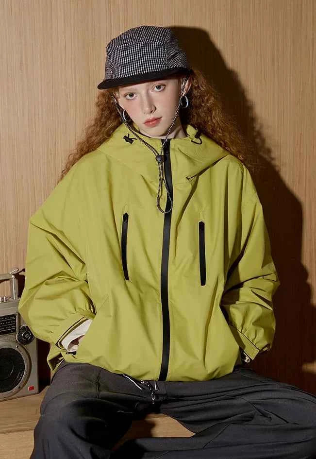 American Style Zipper Fall Windbreaker Jacket