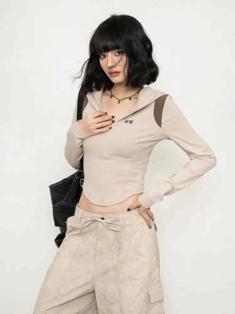 Retro Sports Casual Style Hooded T-Shirt