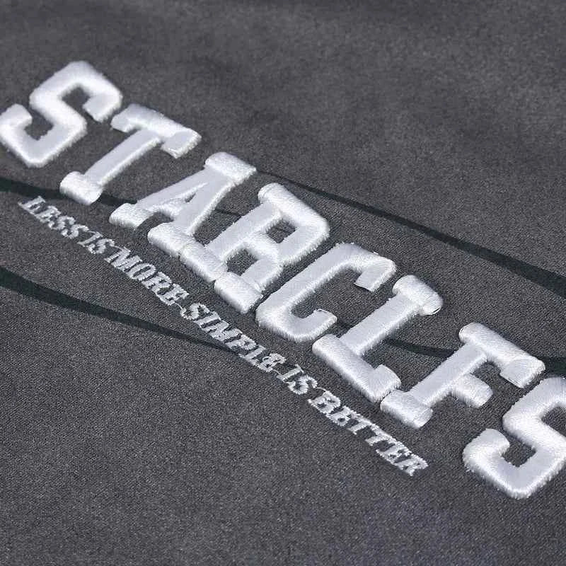 Retro Embroidered Suede Patchwork Racing T-Shirt