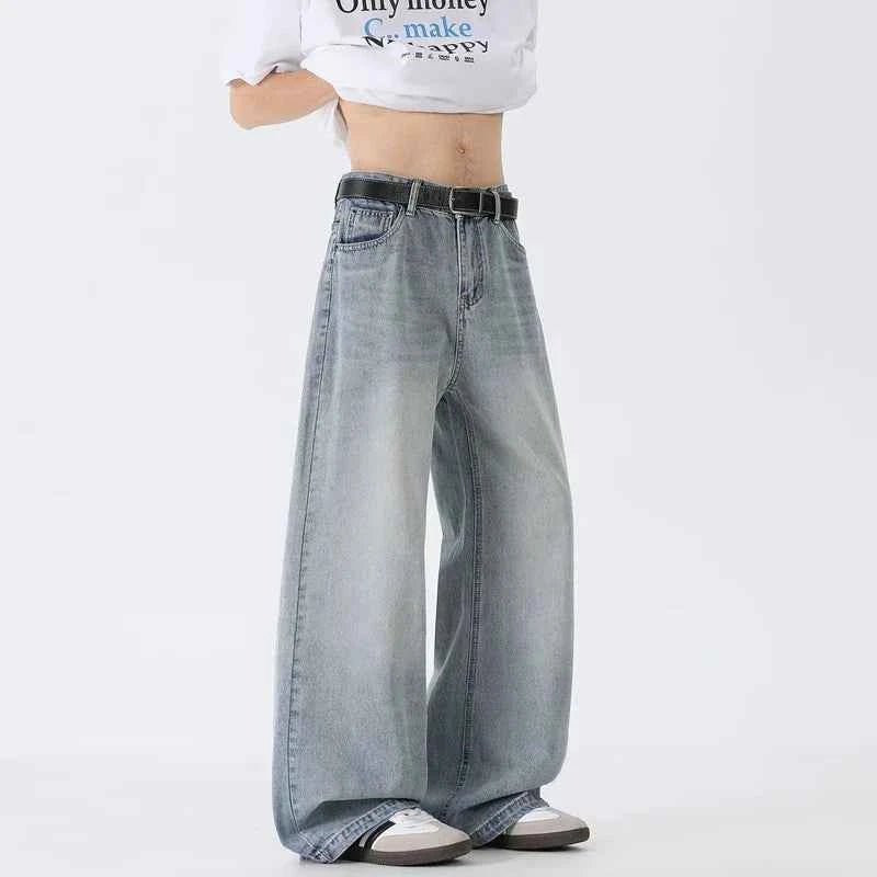 Effortless High Waist Wide Leg Denim Jeans