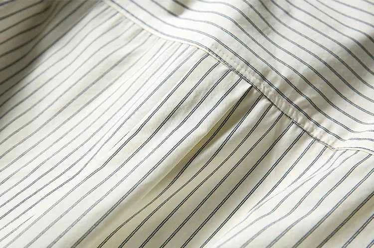 Y2K Retro Striped Loose Long Sleeve Shirt