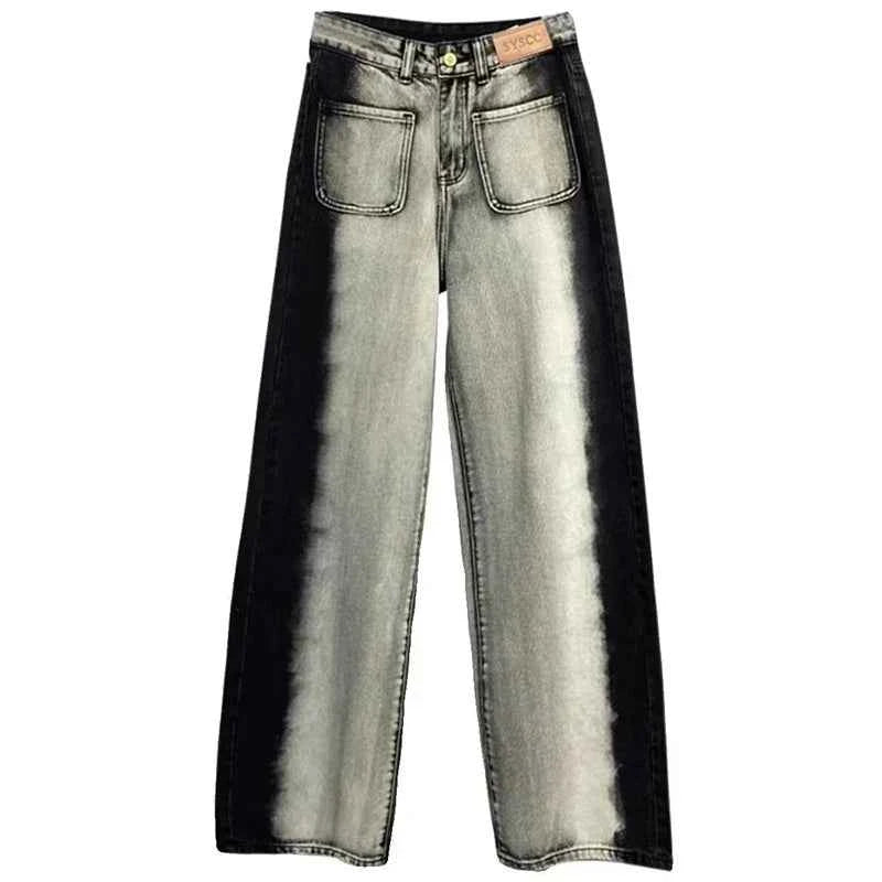 Autumn Korean Style Large Retro Baggy Jeans