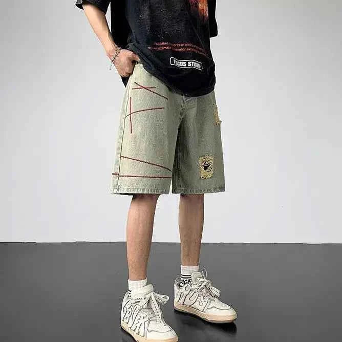 Ripped Summer Style Thin Loose Denim Shorts