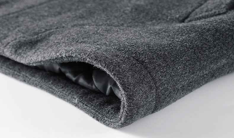 Insulated Warm Woolen Casual Flip Collar Jacket