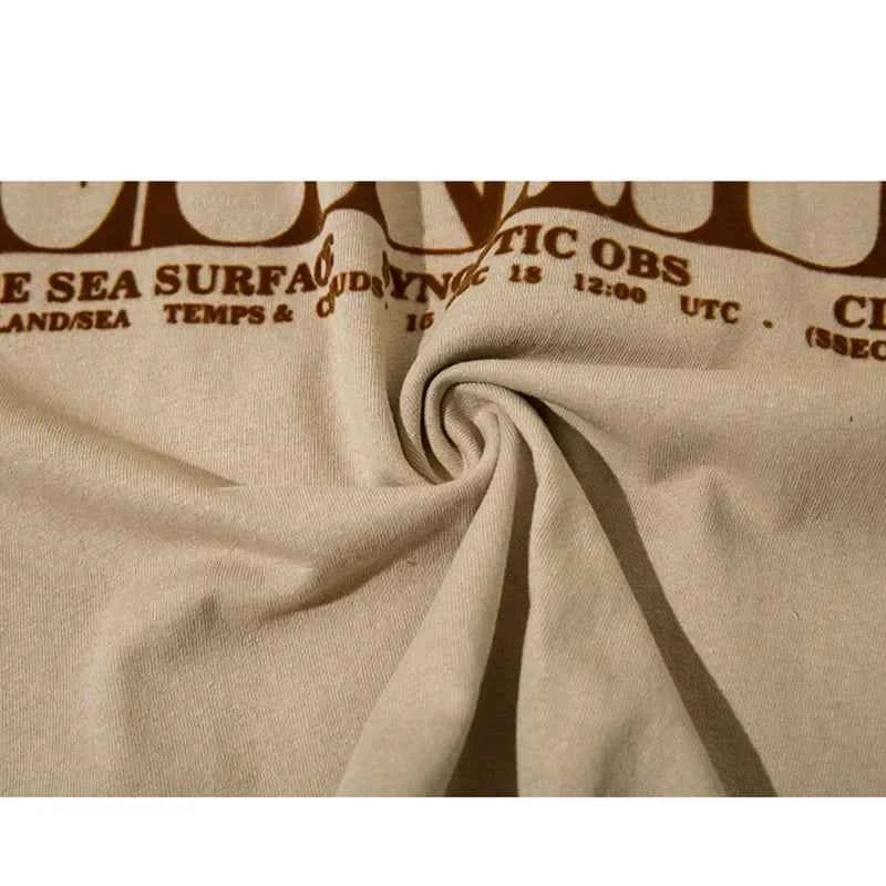 Bold Oversize Graphic Letter Print T-Shirt