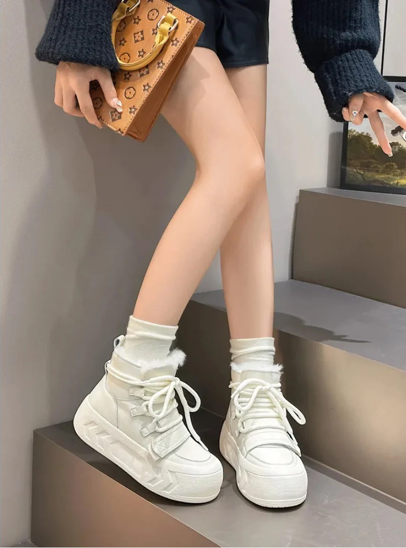Warm Winter Suede Snow Boot - Luxuryurbanwear