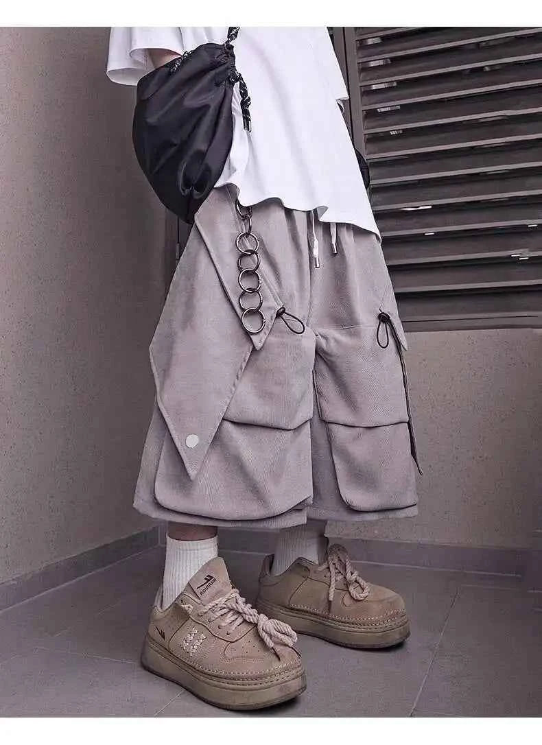 Men Patchwork Baggy Summer Casual Jorts
