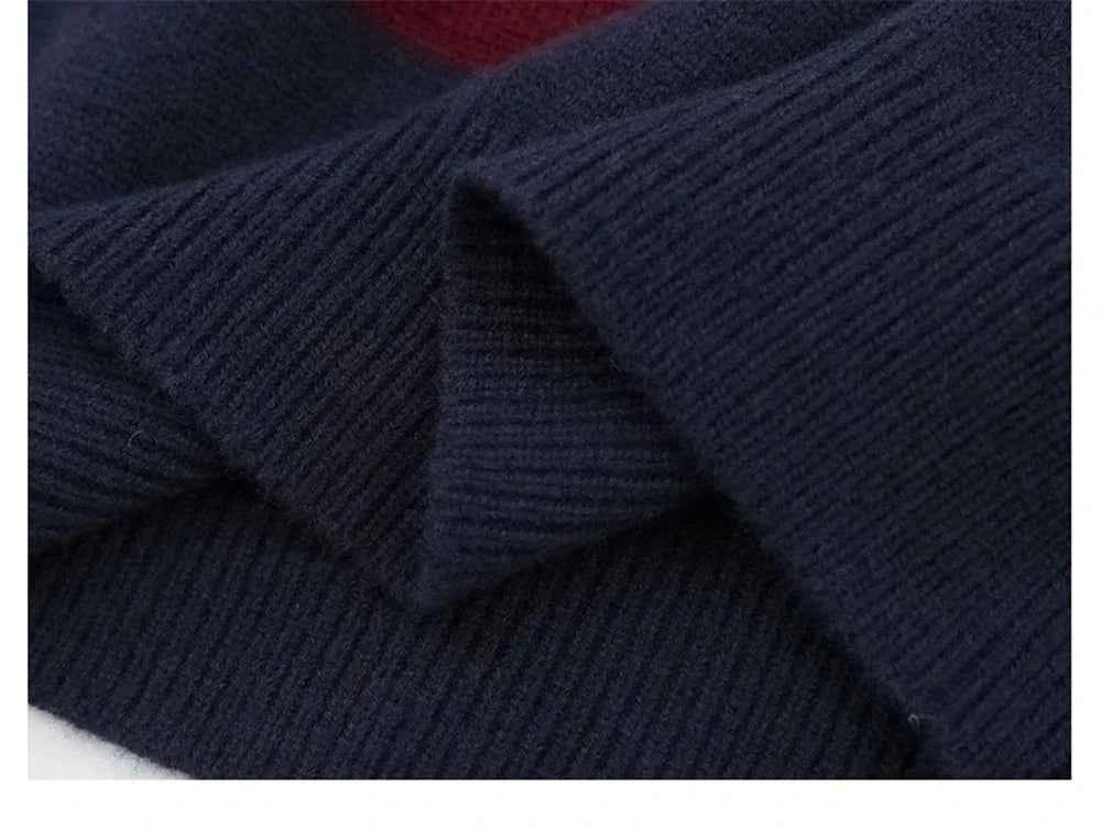 Investment Piece Streetwear Striped Knit Hip Hop Sweater