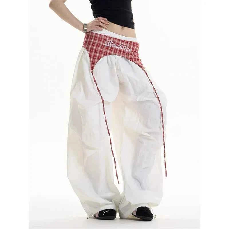 Oversized Hip Hop 2000s Style Parachute Cargo Pants
