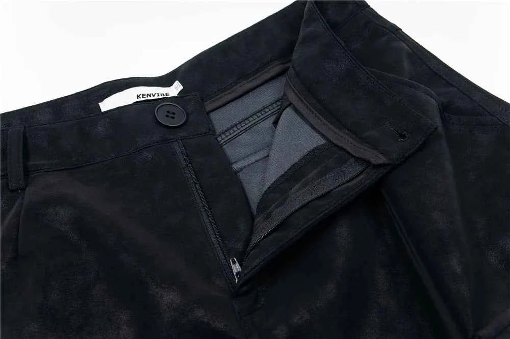 Luxury Designer Wide Leg PU Multi Pocket Pants