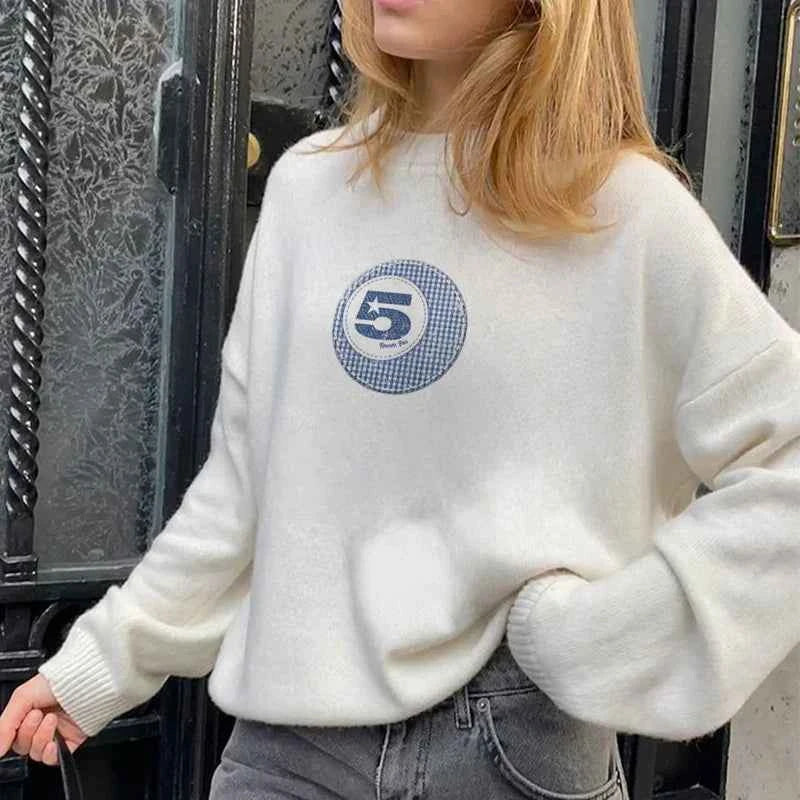 Women Gothic Knitted Oversized Sweater