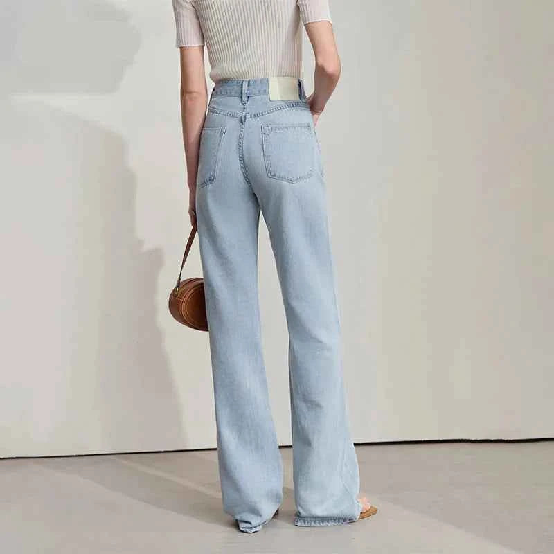 Light Blue Minimalist Summer Denim Jeans