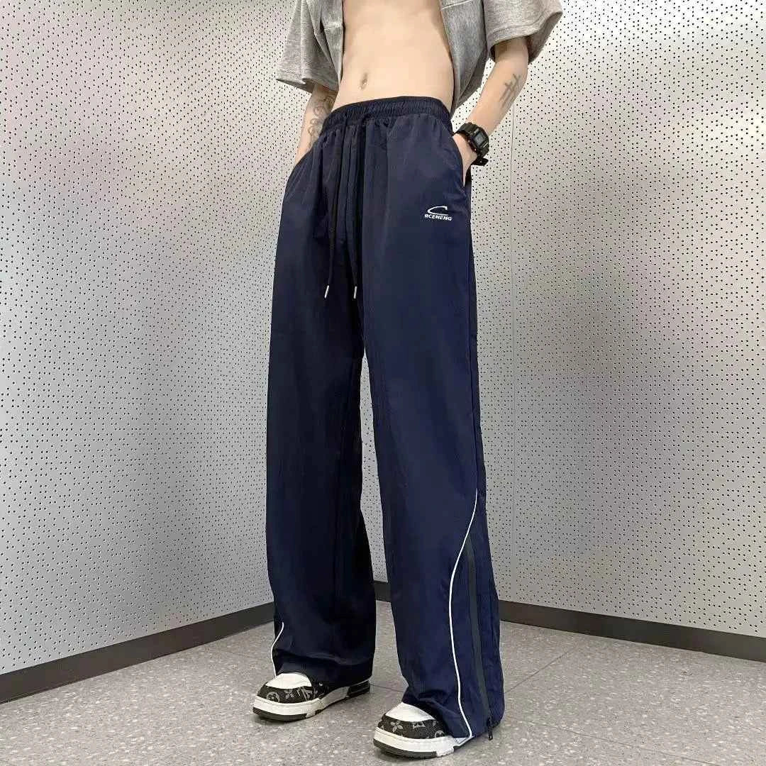 Streetwear Comfort Elastic Waist Straight Summer Pants