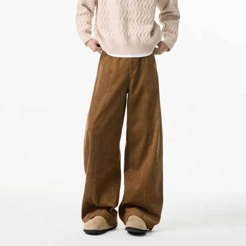 Casual Straight Oversized Corduroy Pants