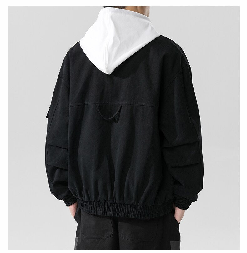 Double Welt Pocket Zipper Style Jacket