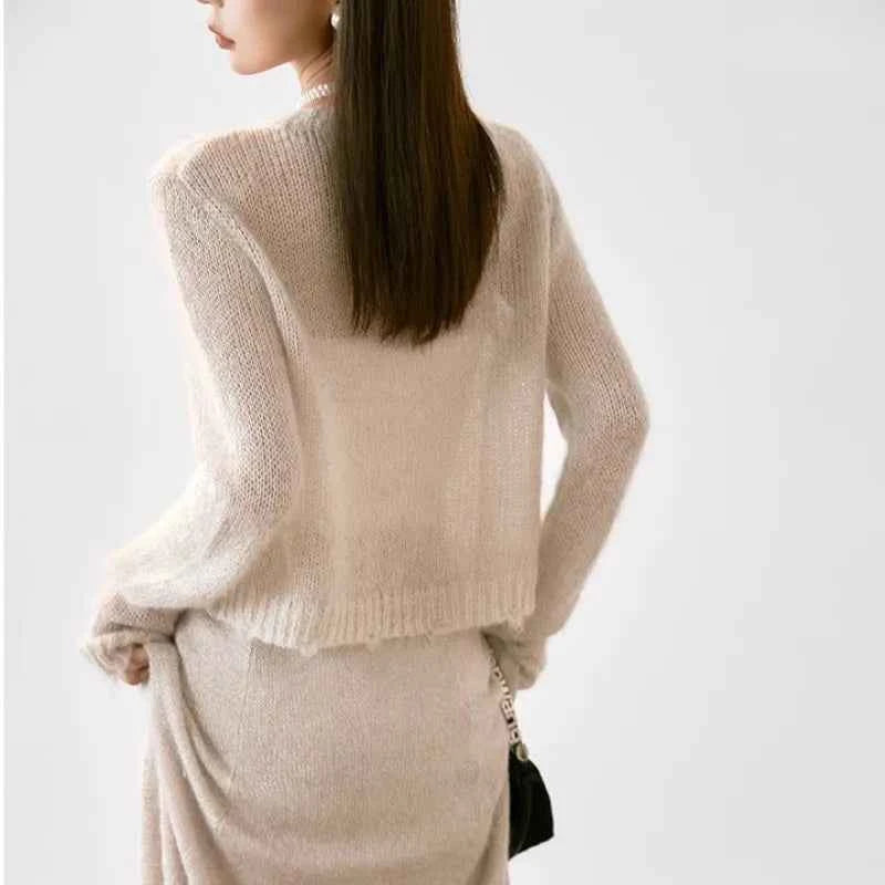 Winter Cozy Vibes Elegant Knitting Cardigan