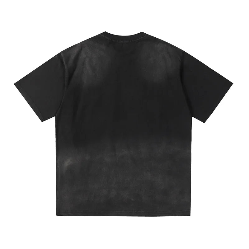 Plain Color Tie Dyed Loose T-Shirt