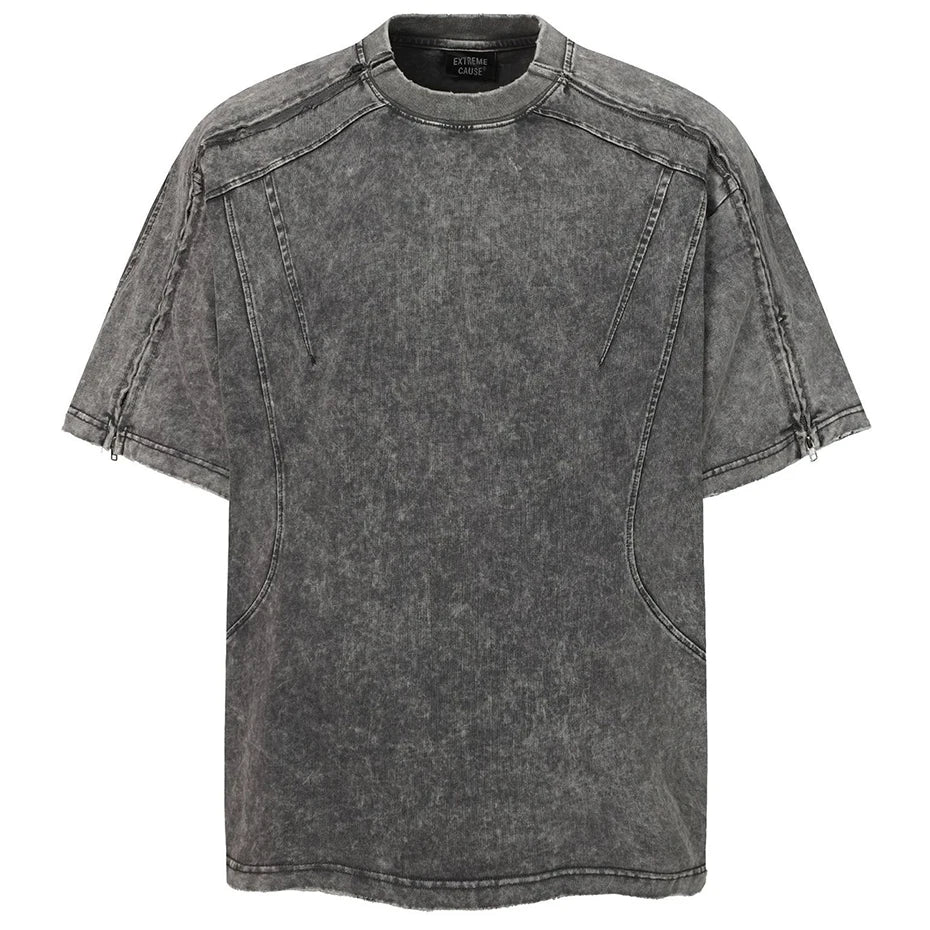 Streetwear Patchwork Oversized Tshirts