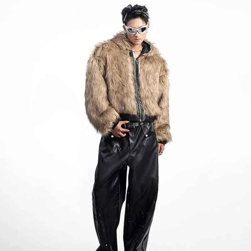 Cozy Vibes Reversible Double Face Hooded Faux Fur Jacket