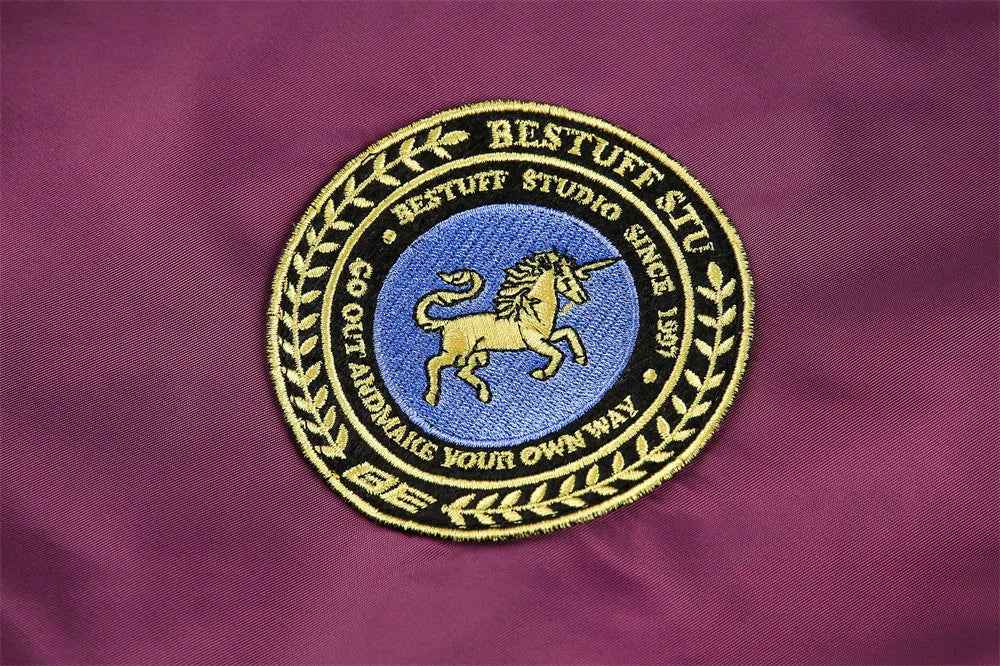 Retro Badge Safari Style Embroidered Bomber Jacket