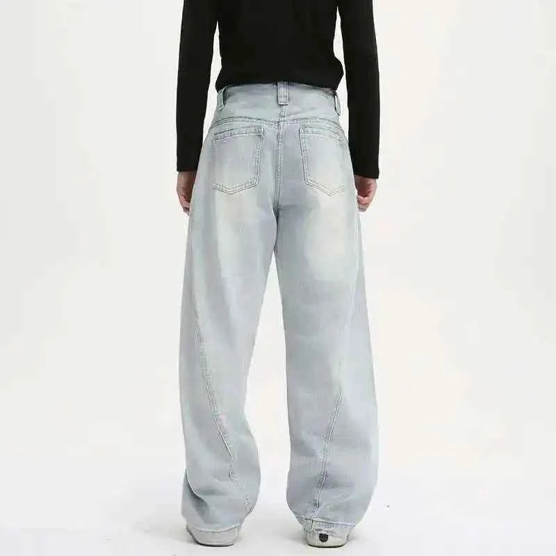 Comfortable Trendy Simple Washed Straight Jeans