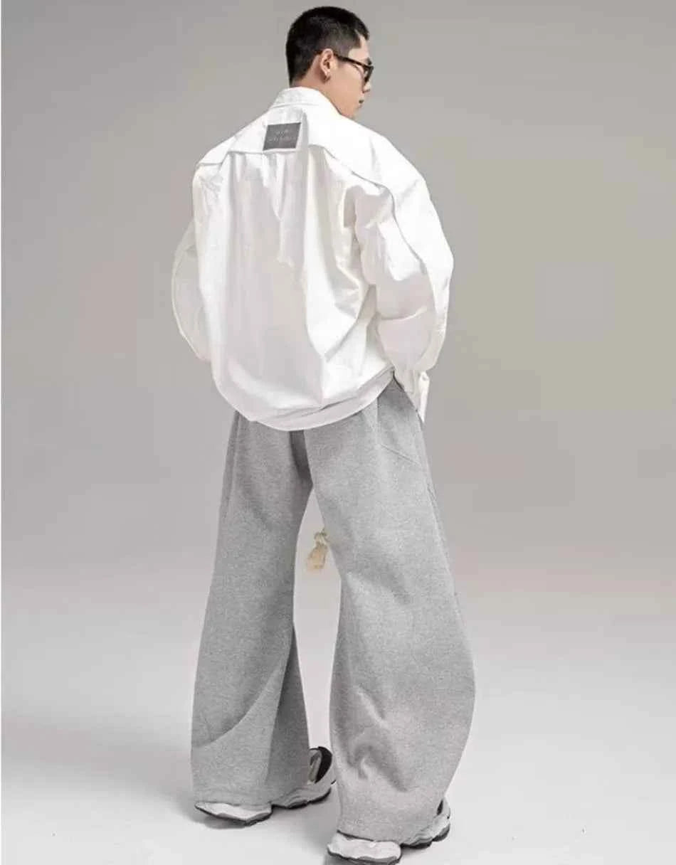 Thick Drawstring Loose Fit Sports Sweatpants